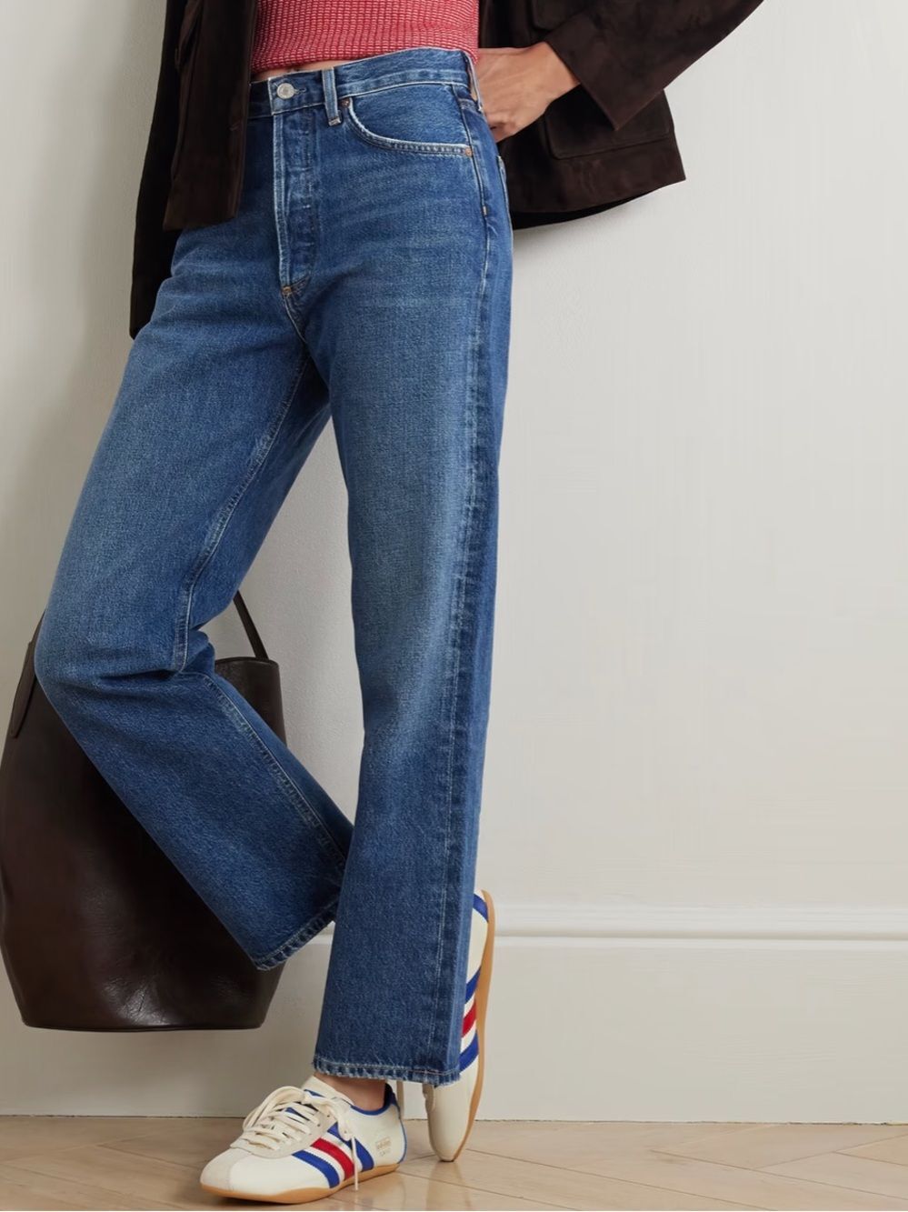 AGOLDE 90s Crop Mid-Rise Loose Straight in Control Sz 24 NWT $228!!